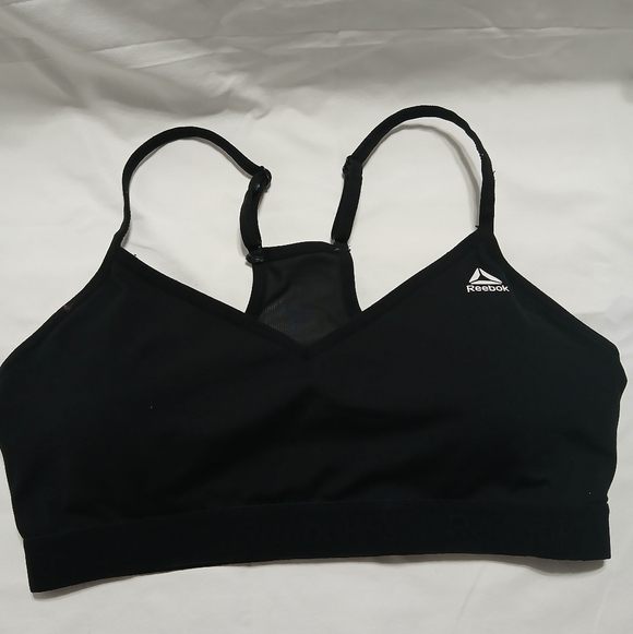 Reebok Women's Black Sports Bra‎ - Picture 3 of 9